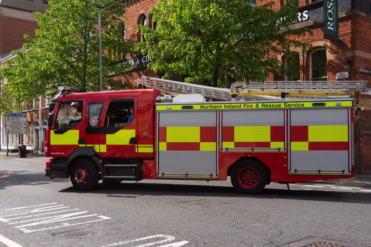 FIRE BRIGADE ON CALL OUT -BELFAST MAY 2015 002